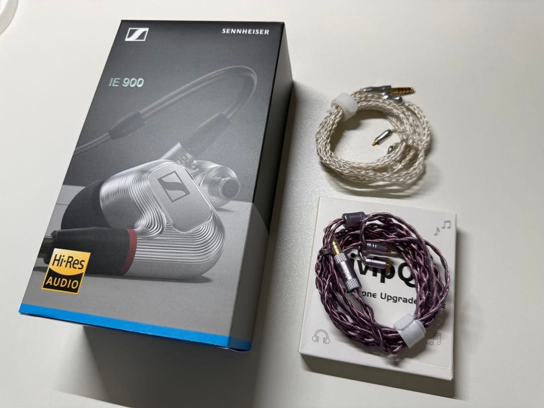 【eイヤ購入品】ゼンハイザー IE900 + オマケで4.4mmケーブル２つ Amazon | okcsc JBX リケーブル IE300/IE600/IE900用 ケーブル