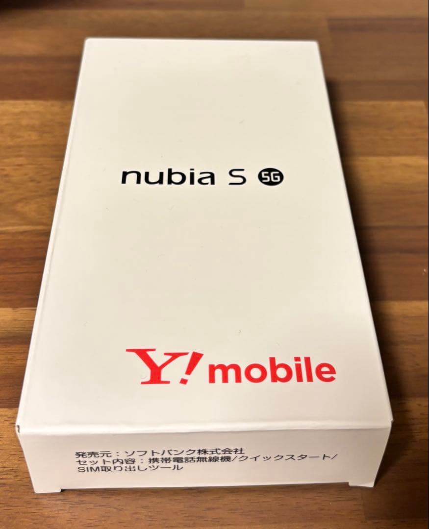 【未使用】nubia S 5G Y!mobile 本体 nubia 「新品 未使用品 ] Simフリー ZTE nubia S 5G A403ZT [ホワイト