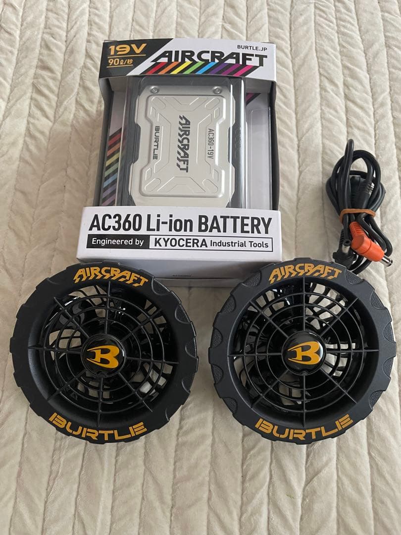 バートル BURTLE エアークラフト 19v ファン、バッテリーセット 空調服