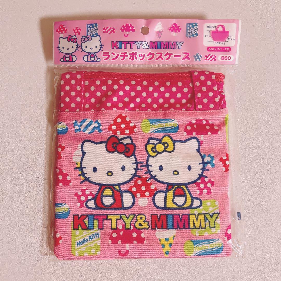 新品 HELLO KITTY ハローキティ ランチボックスケース 平成レトロ