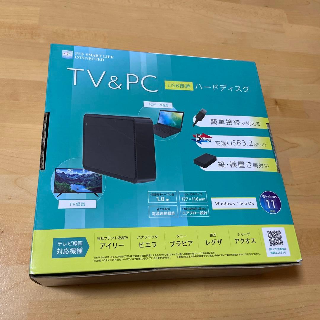 FFF 外付けHDD 8TB テレビ録画用 ハードディスク FFF 外付けHDD 8TB