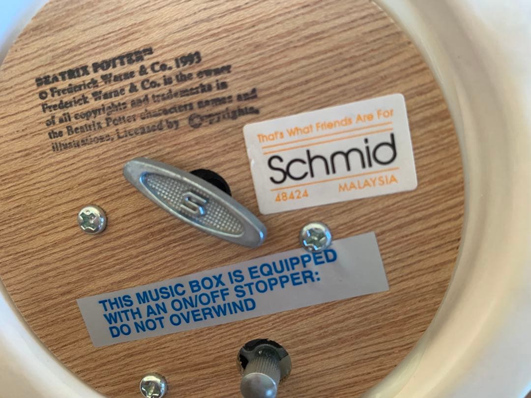 ジンジャーとピクルスのお店 オルゴール 箱入り ピーターラビット