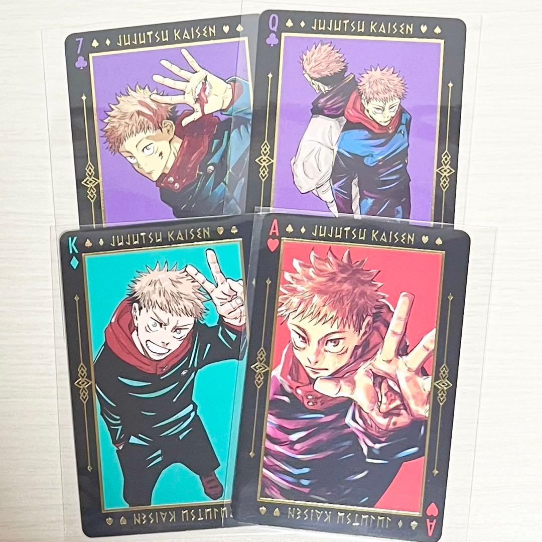 呪術廻戦 虎杖悠仁 箔押しトランプ - メルカリ