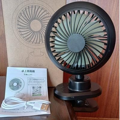 クリップ扇風機 卓上扇風機 充電式 自動首振り 10000mAh 電池内蔵 静音