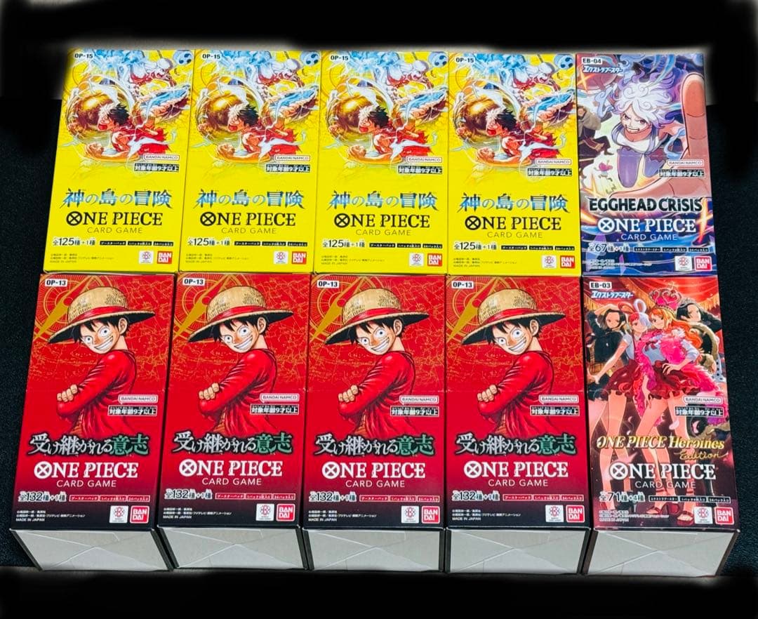 ワンピースカード box 未開封 テープ付き - メルカリ