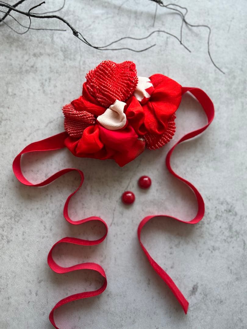 K*様 七五三 七五三髪飾り ヘッドドレス 着物髪飾り リメイク髪飾り 026