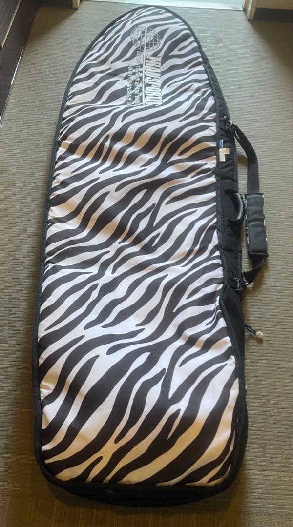 トランスポータ－ゼブラ柄 サーフボードケース フィシュタイプ6'4