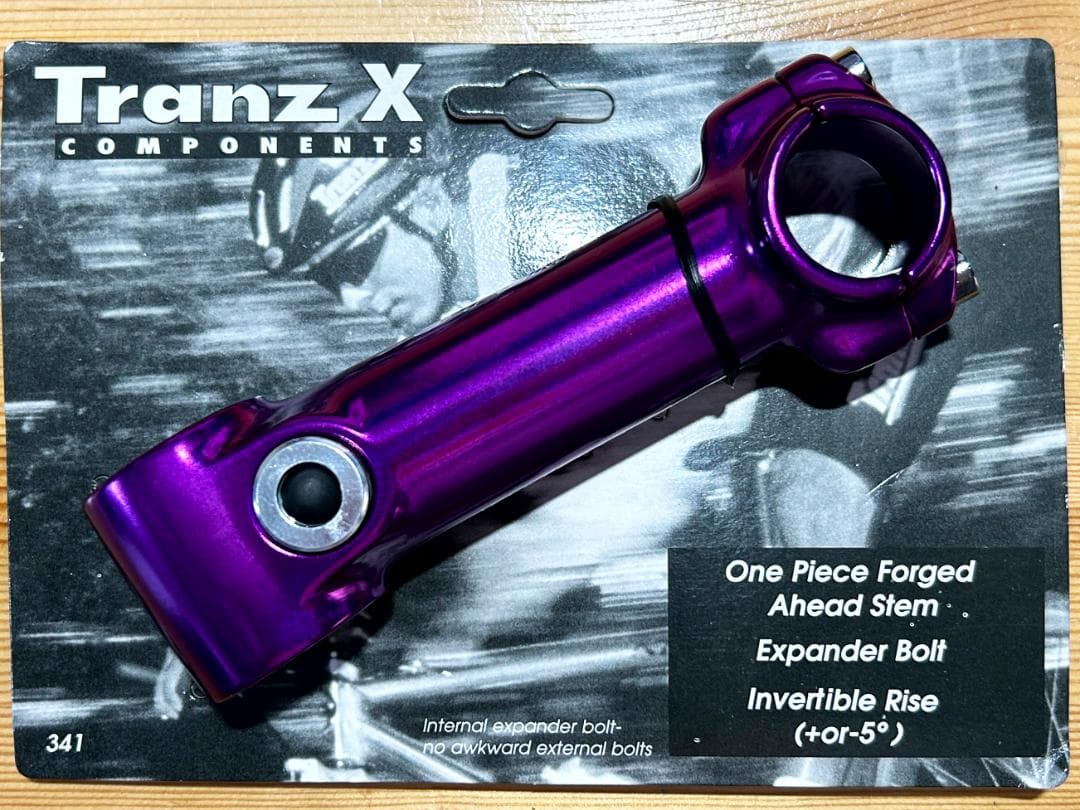 ZANZI ステム115mm TRANZ-X 25.4mm アルマイトパープル - メルカリ