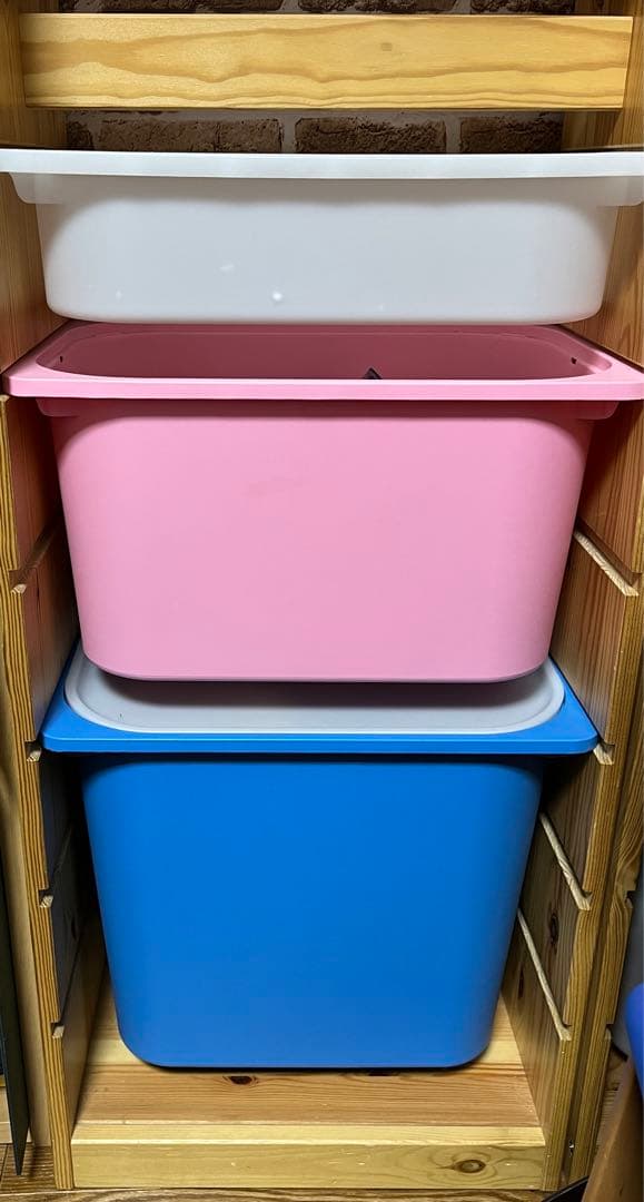 IKEA トロファスト　おもちゃ収納　高さ176㎝　壁棚　ケース　棚板付き TROFAST/トロファスト（子ども部屋）の通販 - IKEA