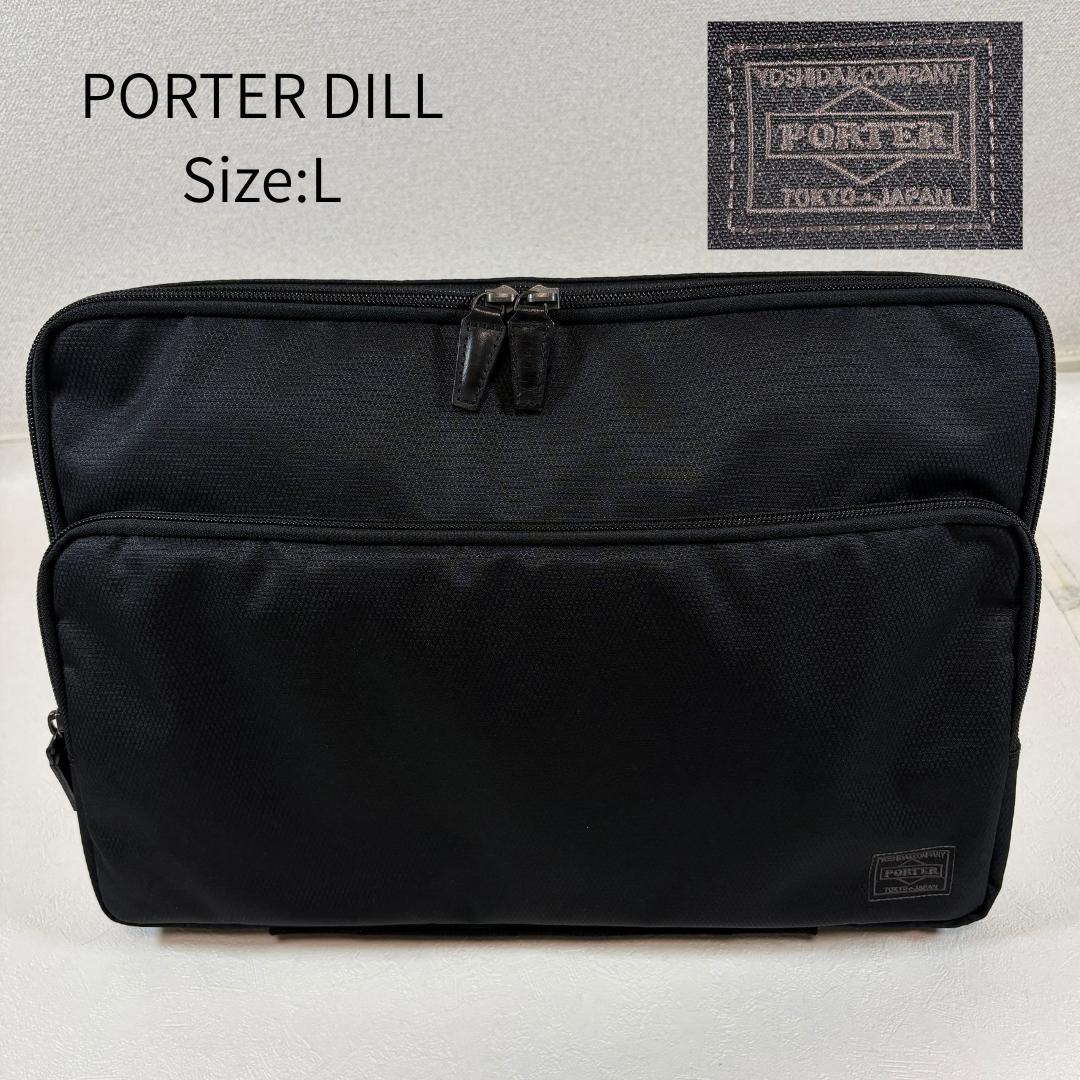美品 ポーター ディル PCケース L 15インチ対応 多機能ポケット 黒 楽天市場】ポーター ディル PCケース(M) 653-08879 クラッチバッグ