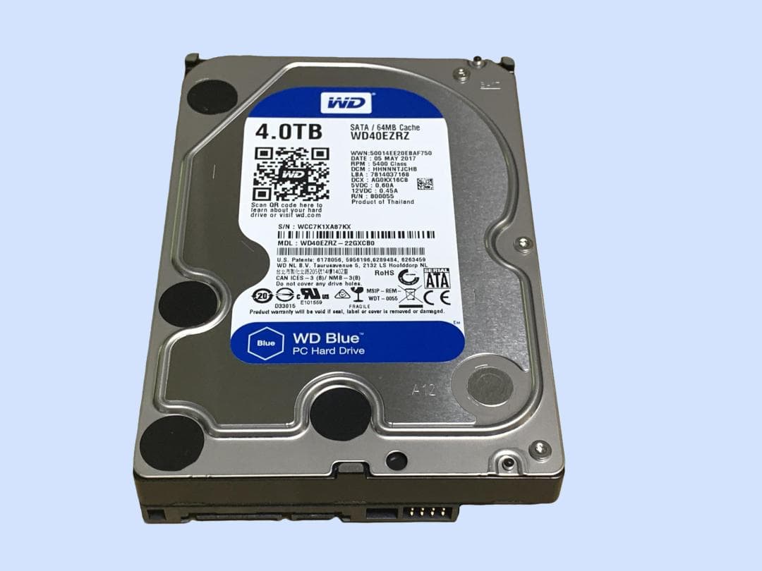 外付けハードディスク・ドライブ M9836 Western Digital WD40EZRZ 3TB 3.5 WD40EZRZ | WD40EZRZ | WesternDigital WD Blue SATA3 6Gbps(SATA6G