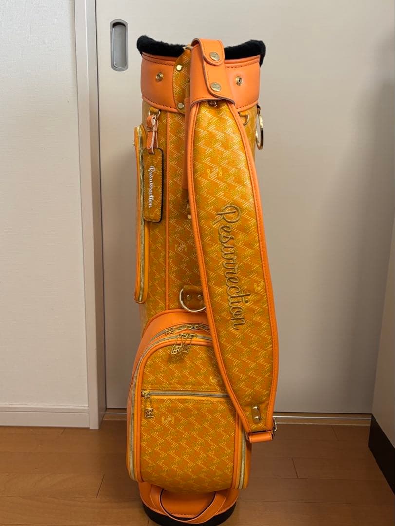 美品★レザレクションキャディバックマンゴ★定価約112,000円 高級キャディバッグ Resurrection（レザレクション）をお買取り致し