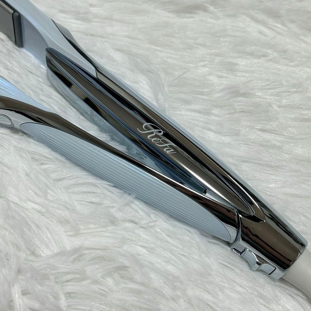 新品同様】 リファ ストレートアイロン プロ RE-AT ホワイト 水色