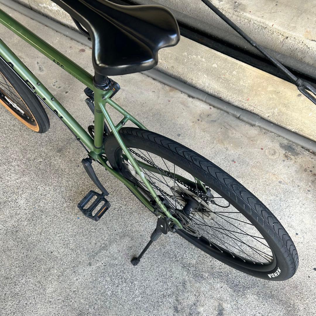 MARIN クロスバイク オリーブグリーン - メルカリ