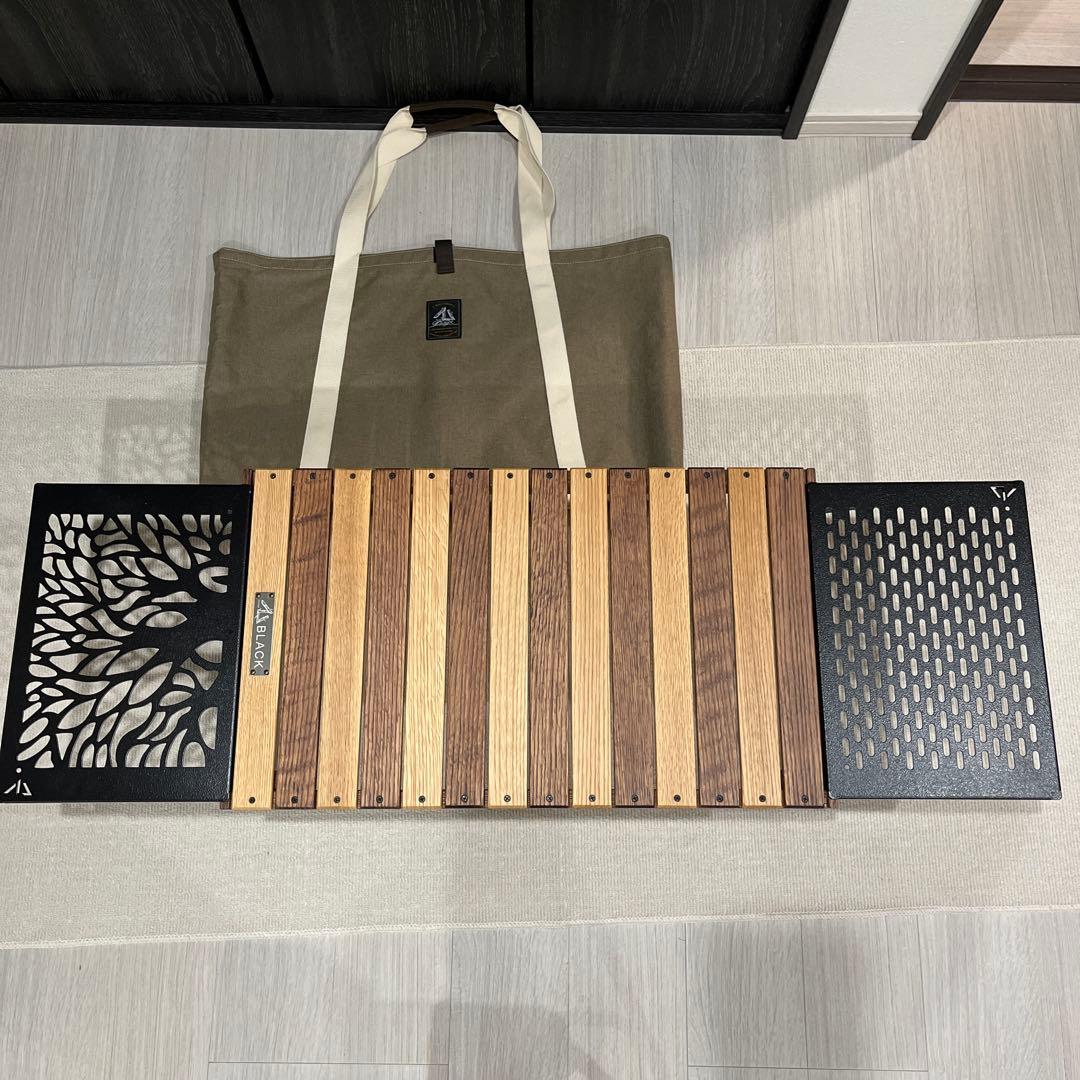 BLACK DESIGNハレテーブル 【延長脚、BLACKDESIGNマット付】