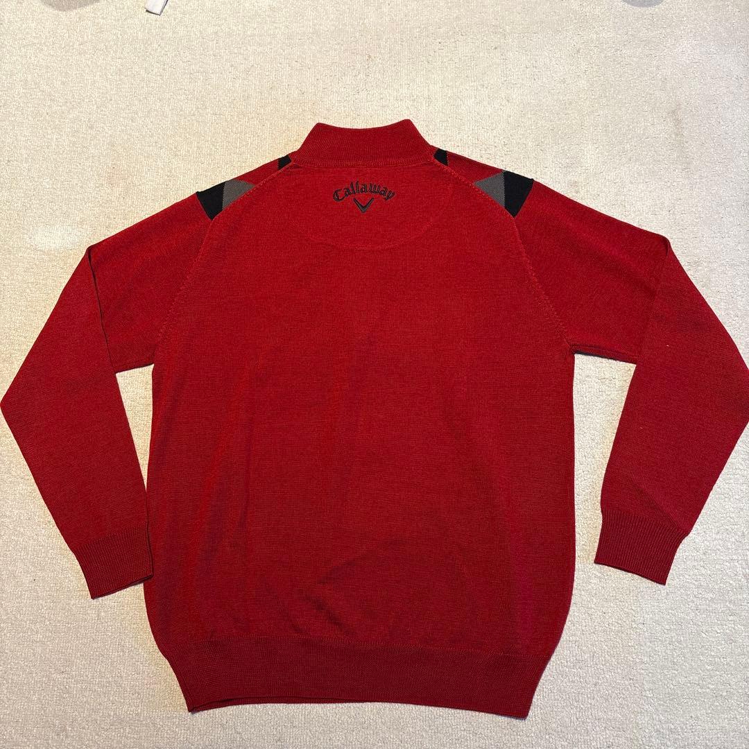Callaway ダイヤモンド柄 ハーフジップセーター L（新品未使用品