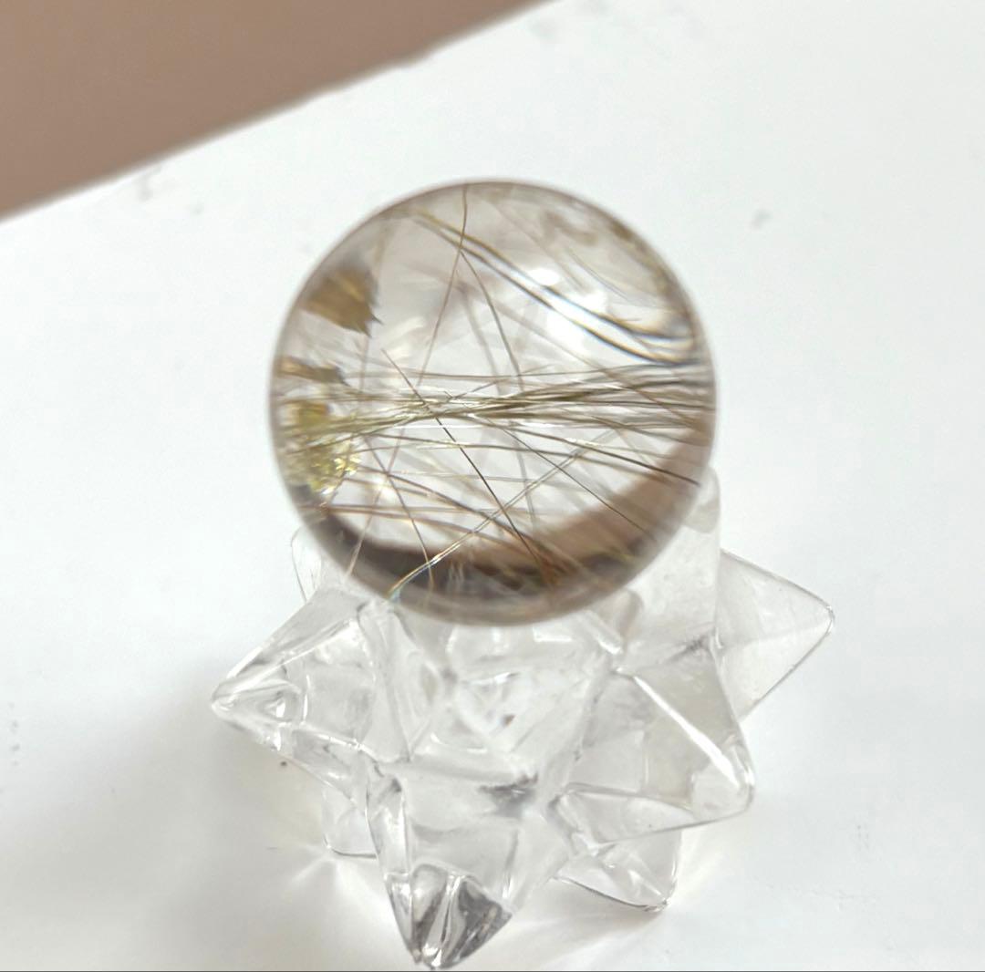 《高透明度》ゴールドルチル　ミニミニスフィア　①