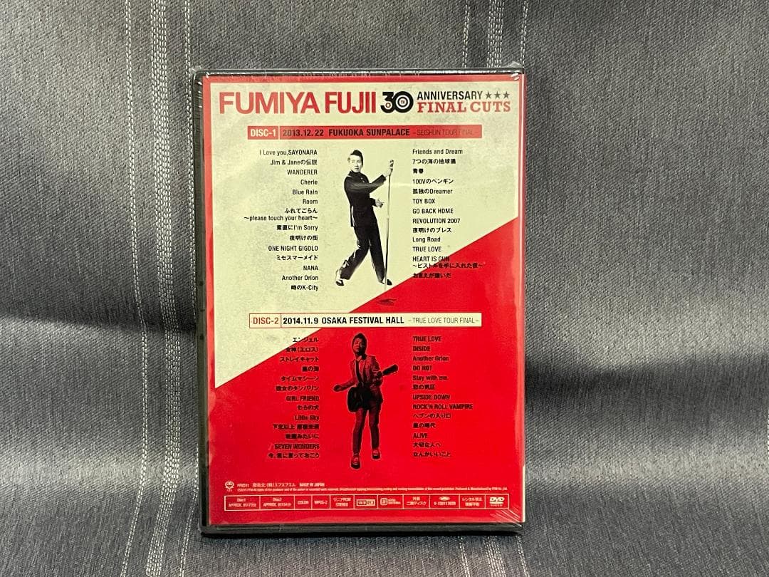 未開封・藤井フミヤ 30TH ANNIVERSARY FINALCUTS DVD