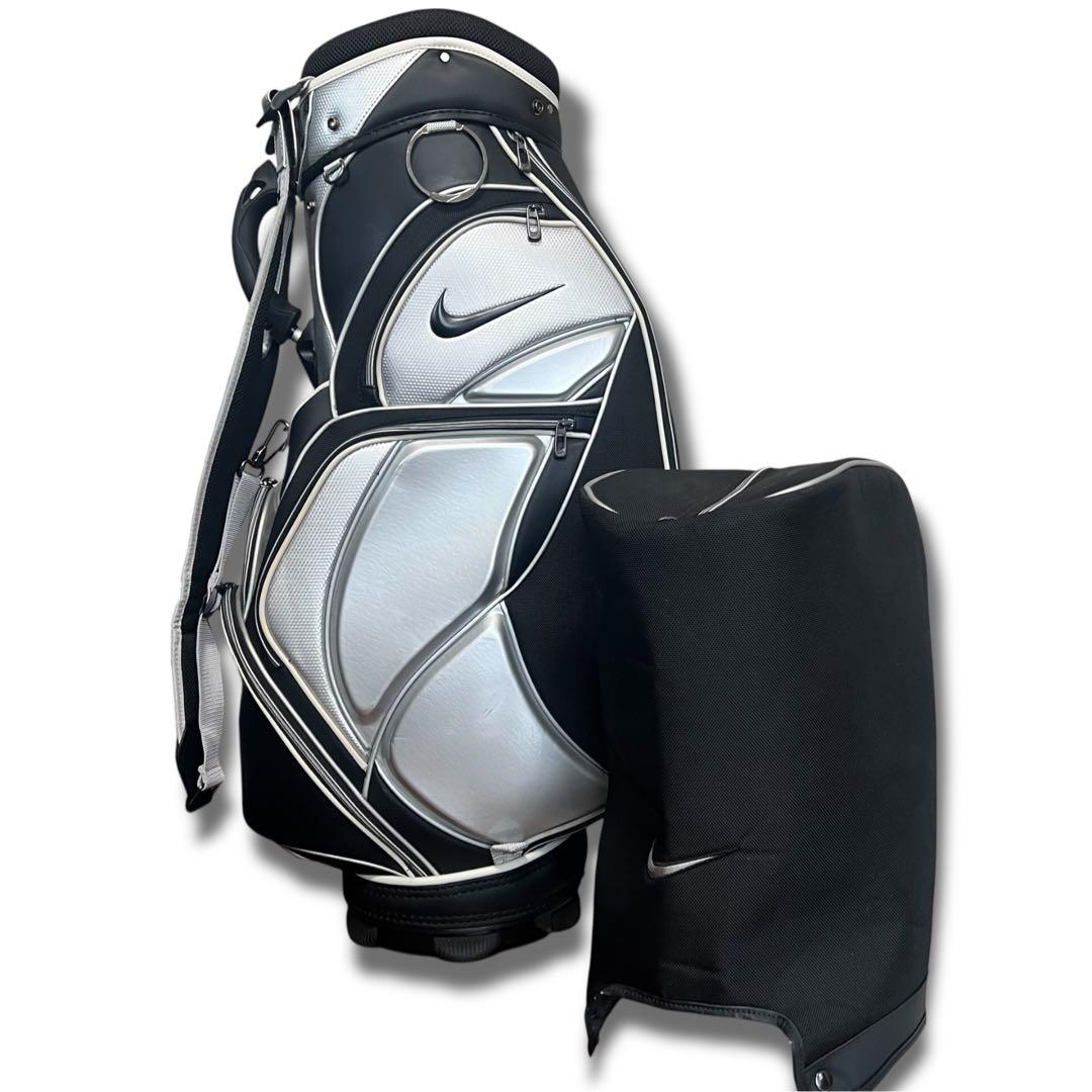美品 レア ナイキゴルフ キャディバッグ 本格派 9型 47インチ対応 ゴルフ 極美品】NIKE ナイキ キャディバッグ 9型 47インチ対応 14分割 ゴルフ
