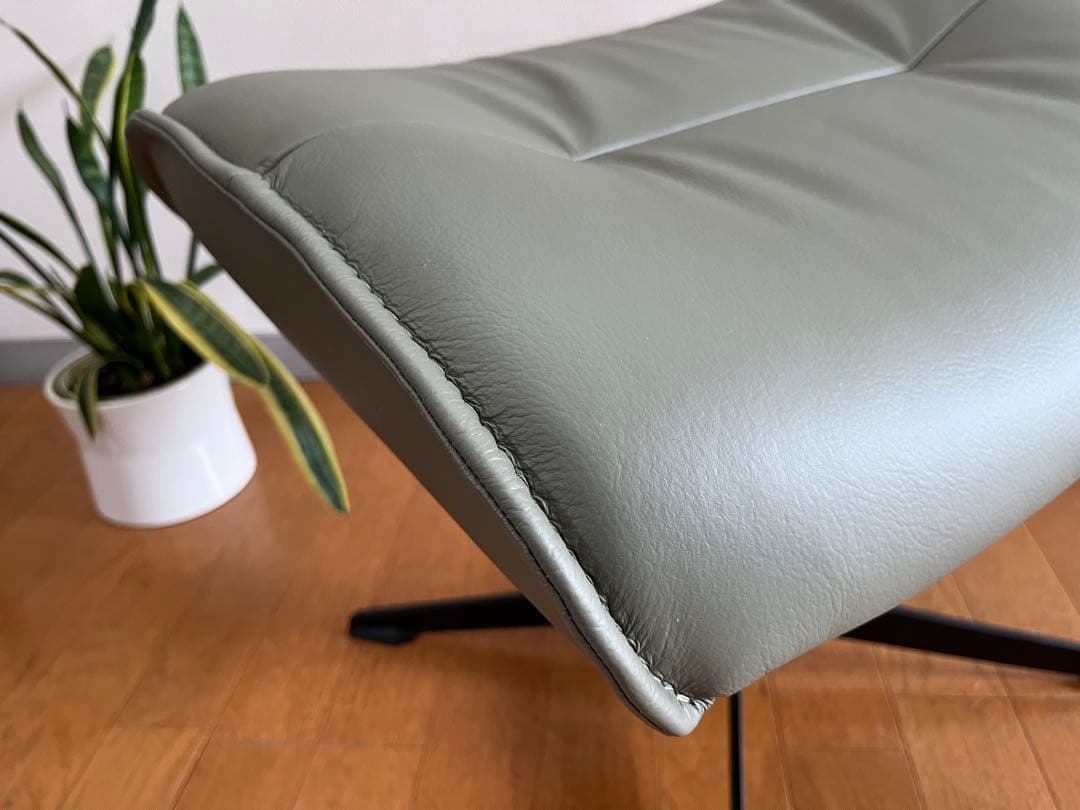 galaxy 本革 オットマン ノルウェー 北欧 美品 2025年製 エコーネス