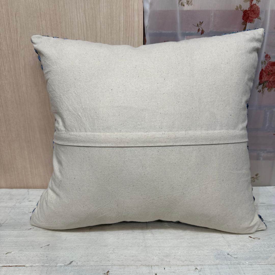 クッションカバー オリムパス刺繍糸 ハンドメイド 手編み hand work