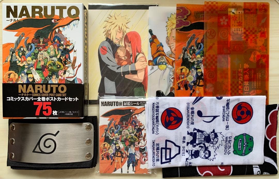 NARUTO ナルト展 ポストカード 額当て 扉絵 - メルカリ