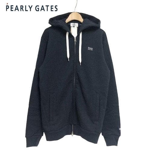 ○★新品未使用　PEARLY GATES　裏毛フルジップパーカー　4　ネイビー パーリーゲイツ パーカー ジップパーカー PEARLY GATES 裏起毛 サイズ