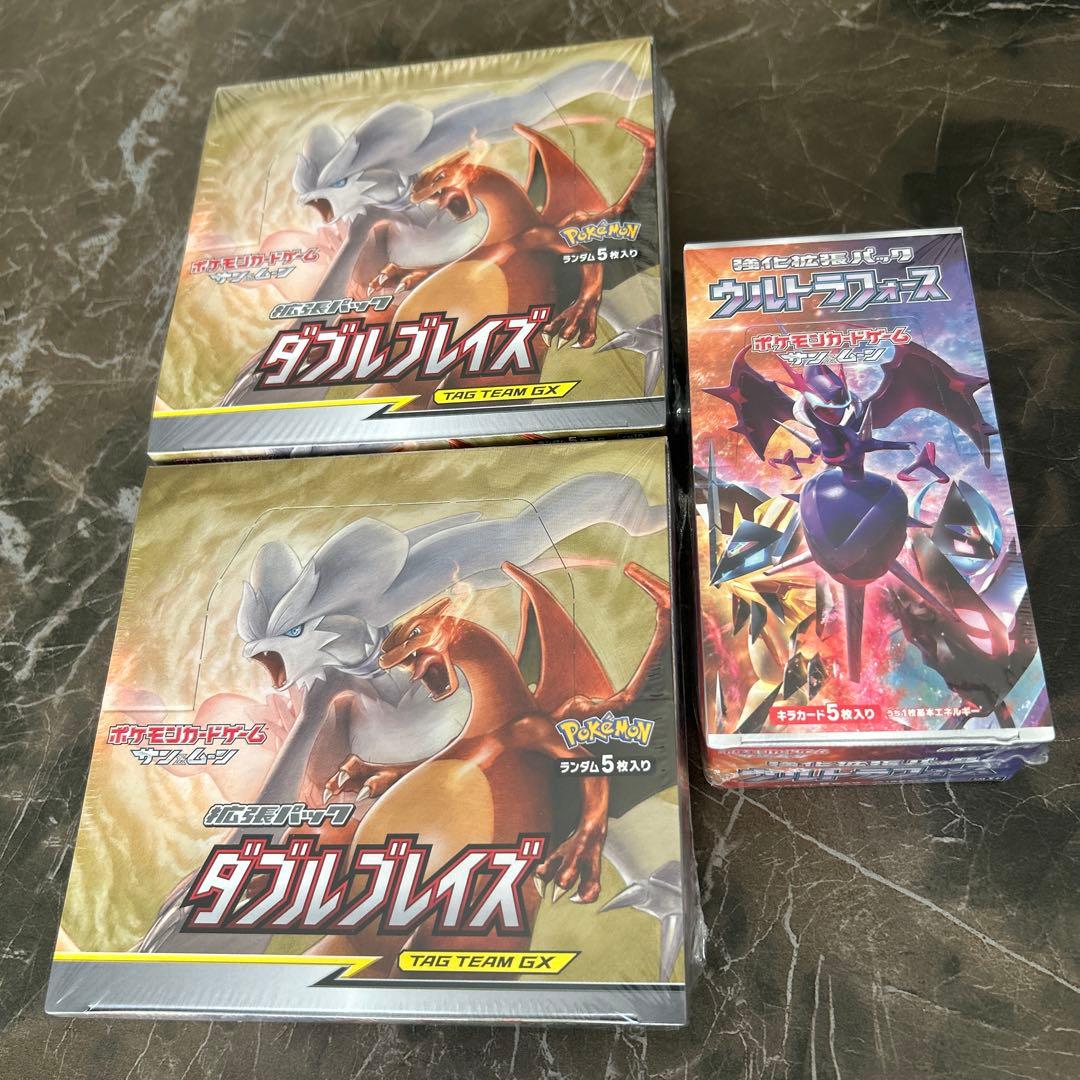 Y*)様 ポケモンカード未開封BOX ダブルブレイズ2箱+ウルトラフォース1箱 新品未開封 シュリンク付 ポケモンカード ダブルブレイズ 1BOX｜Yahoo