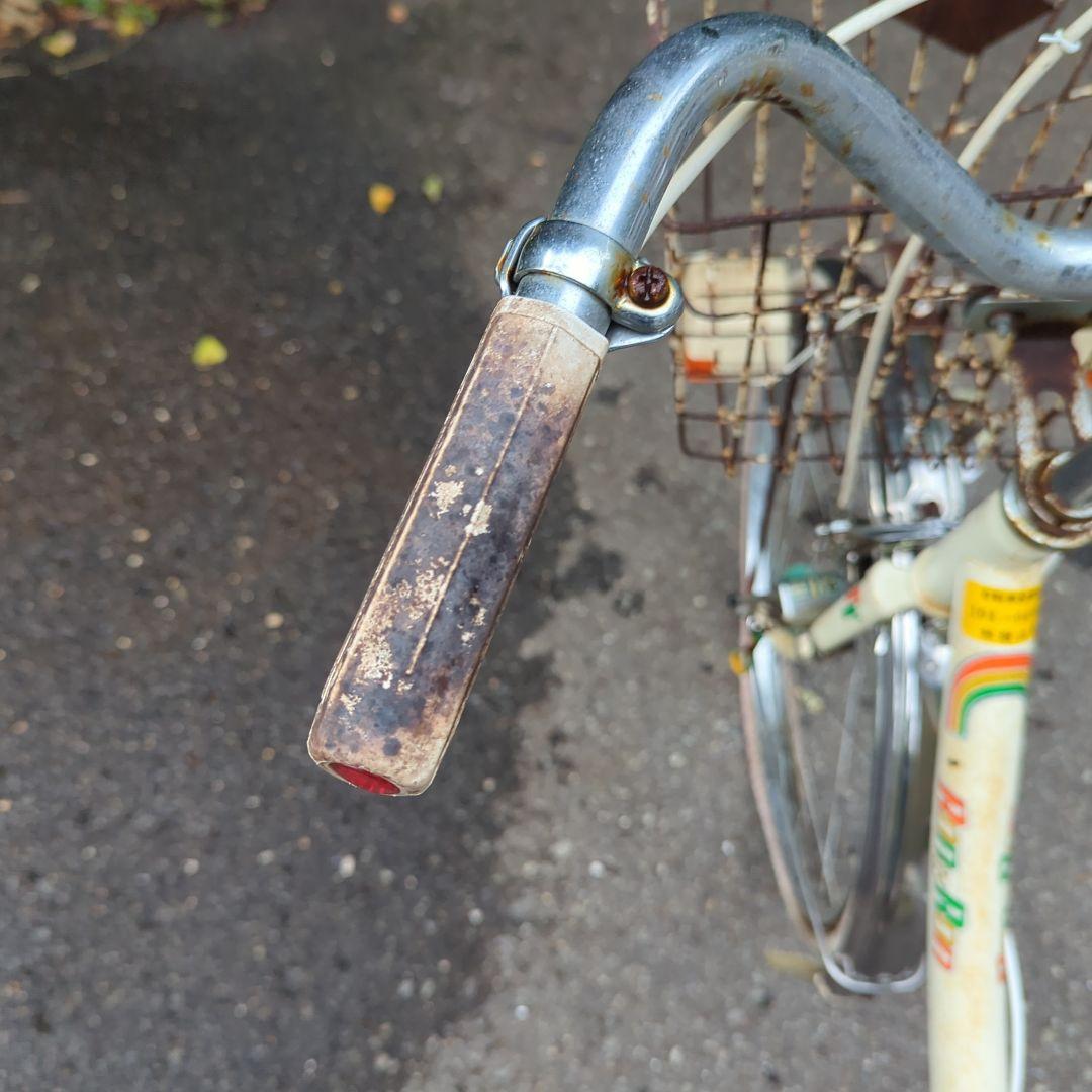 昭和レトロ 自転車 24インチ ベース車 パンクあり 当時物マニア必見