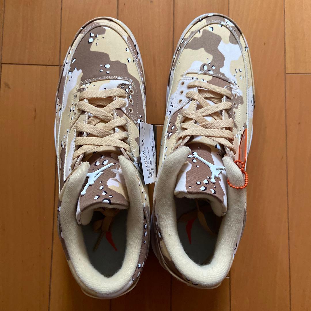 シューズ(男性用) Nike W Air Jordan3 Retro TEX Desert Camo W Air Jordan 3 Retro Tex 