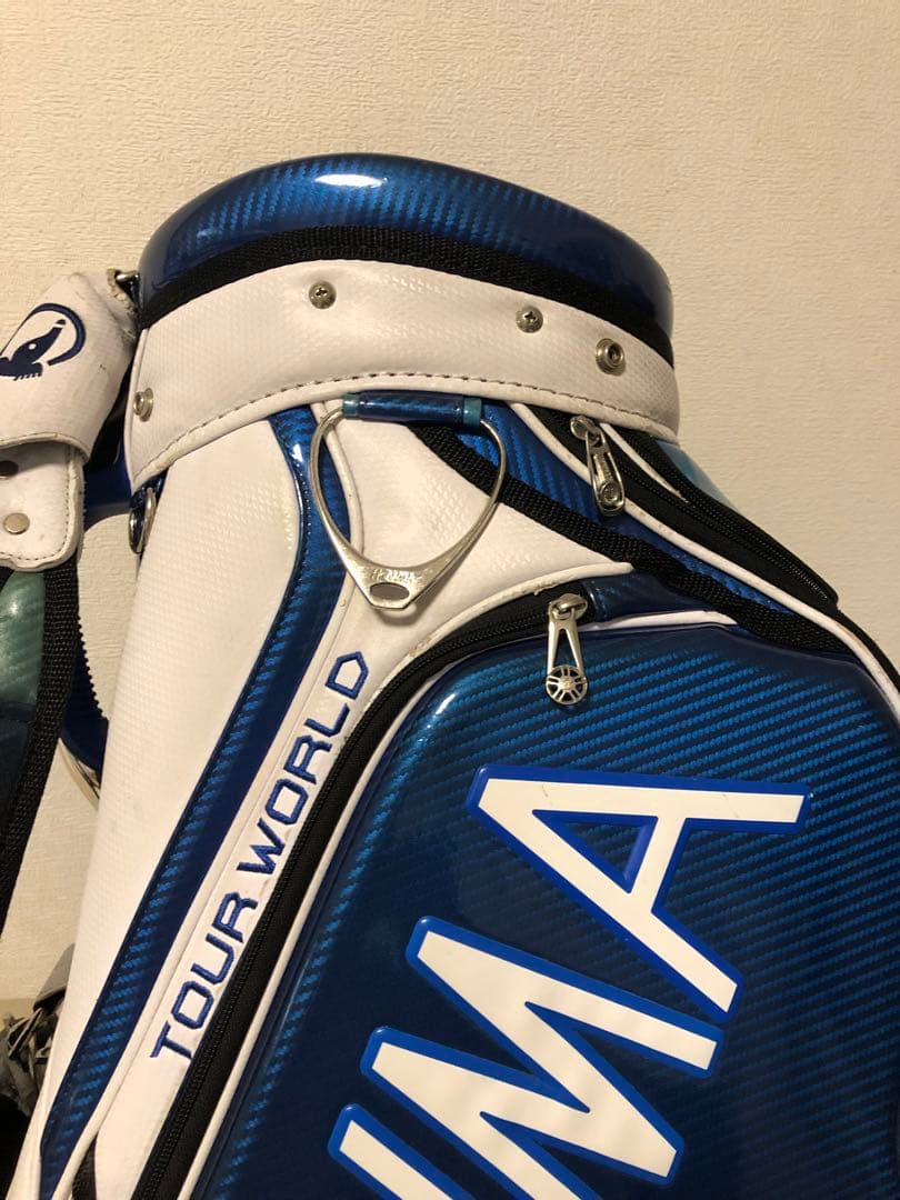 送料込み】廃盤 高級HONMA TOUR WORLD キャディバッグ 青 白 - メルカリ