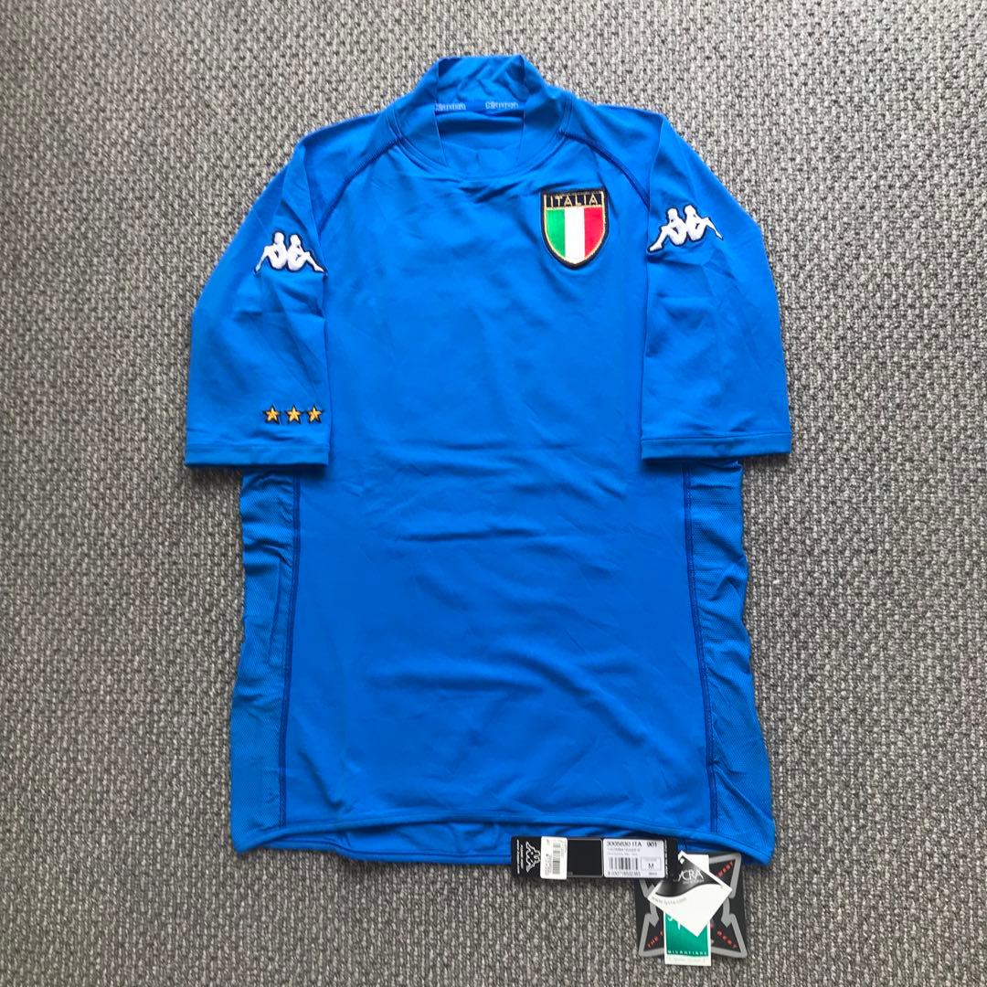 2002(H) イタリア代表 ユニフォーム 半袖 デッドストック - メルカリ
