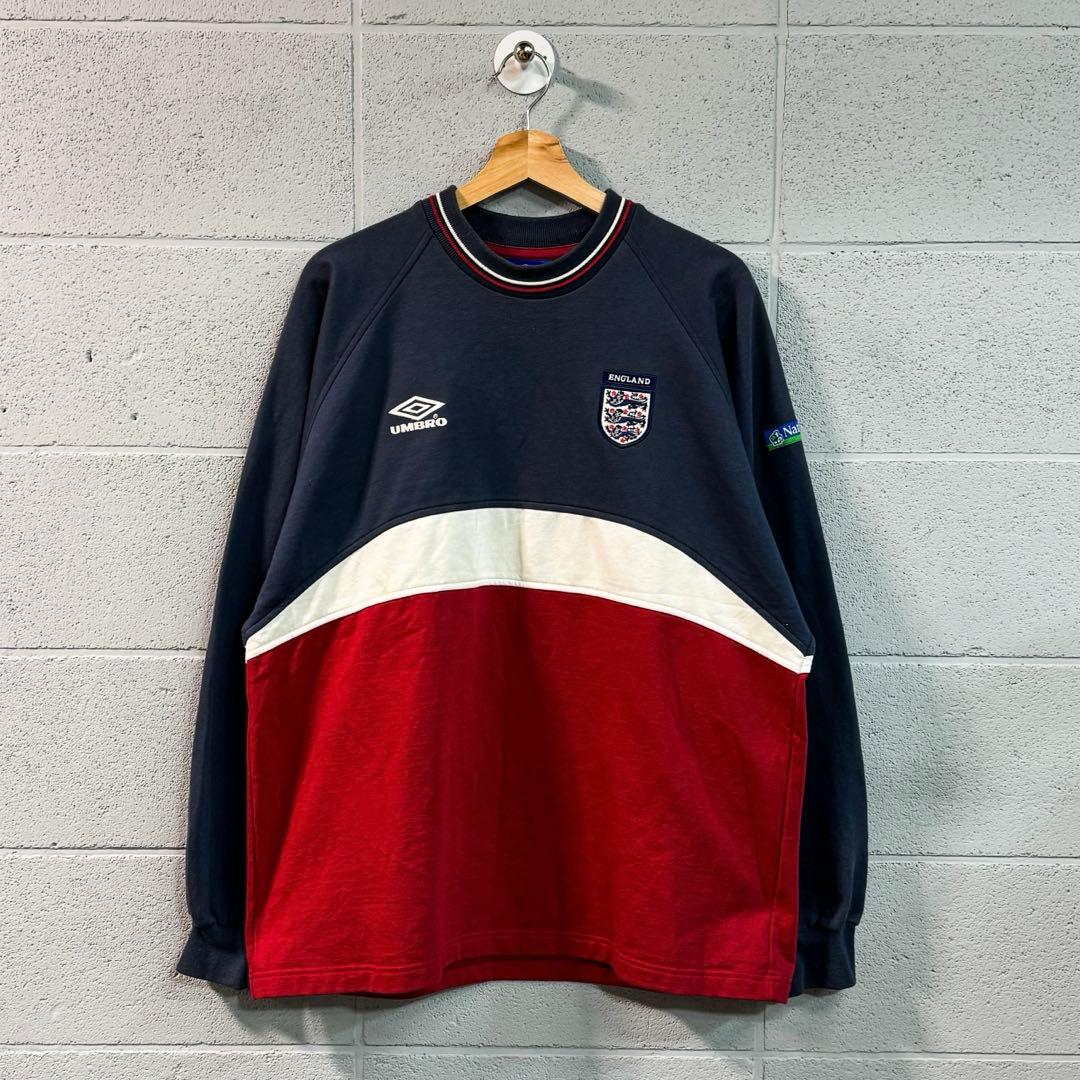 『アンブロ』イングランド代表　90s トレーナー　スウェット　ヴィンテージ ビンテージ UMBRO 90s イングランド代表 スウェットシャツ ベッカム
