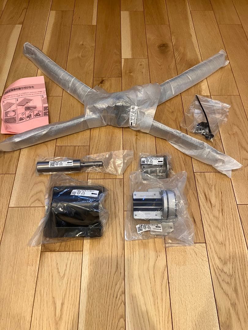 未使用 新品 パナソニック  テレビ スタンド 金具 ポール 固定金具 セット 未使用 新品 パナソニック テレビ スタンド 金具 ポール 固定金具