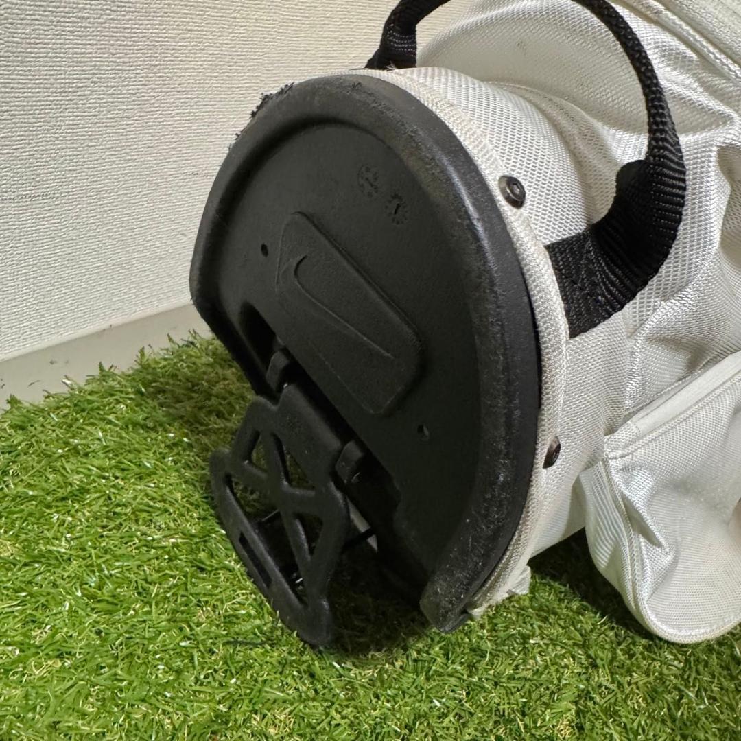NIKE ナイキ スタンド式 キャディバッグ ゴルフバッグ ホワイト 2.0kg