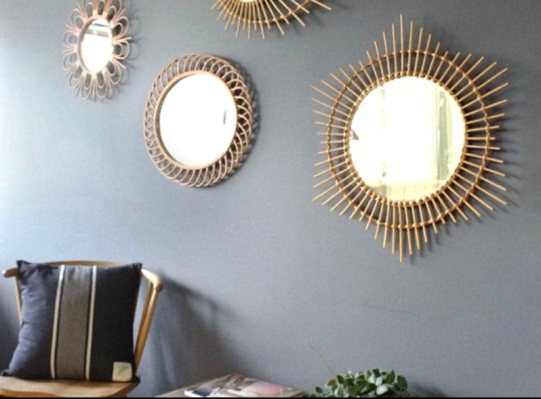 rotta rattan mirror etoile Lサイズ 壁掛け鏡 - メルカリ
