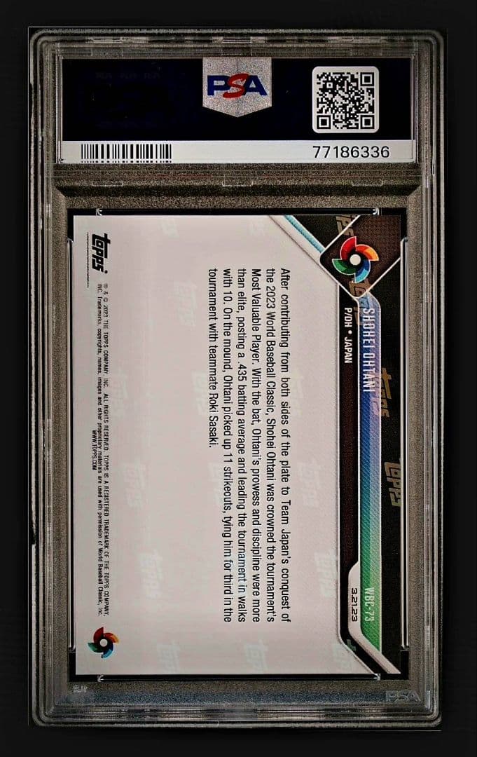 PSA10 大谷翔平 WBC MVP 2023 Topps Now WBC73 - メルカリ