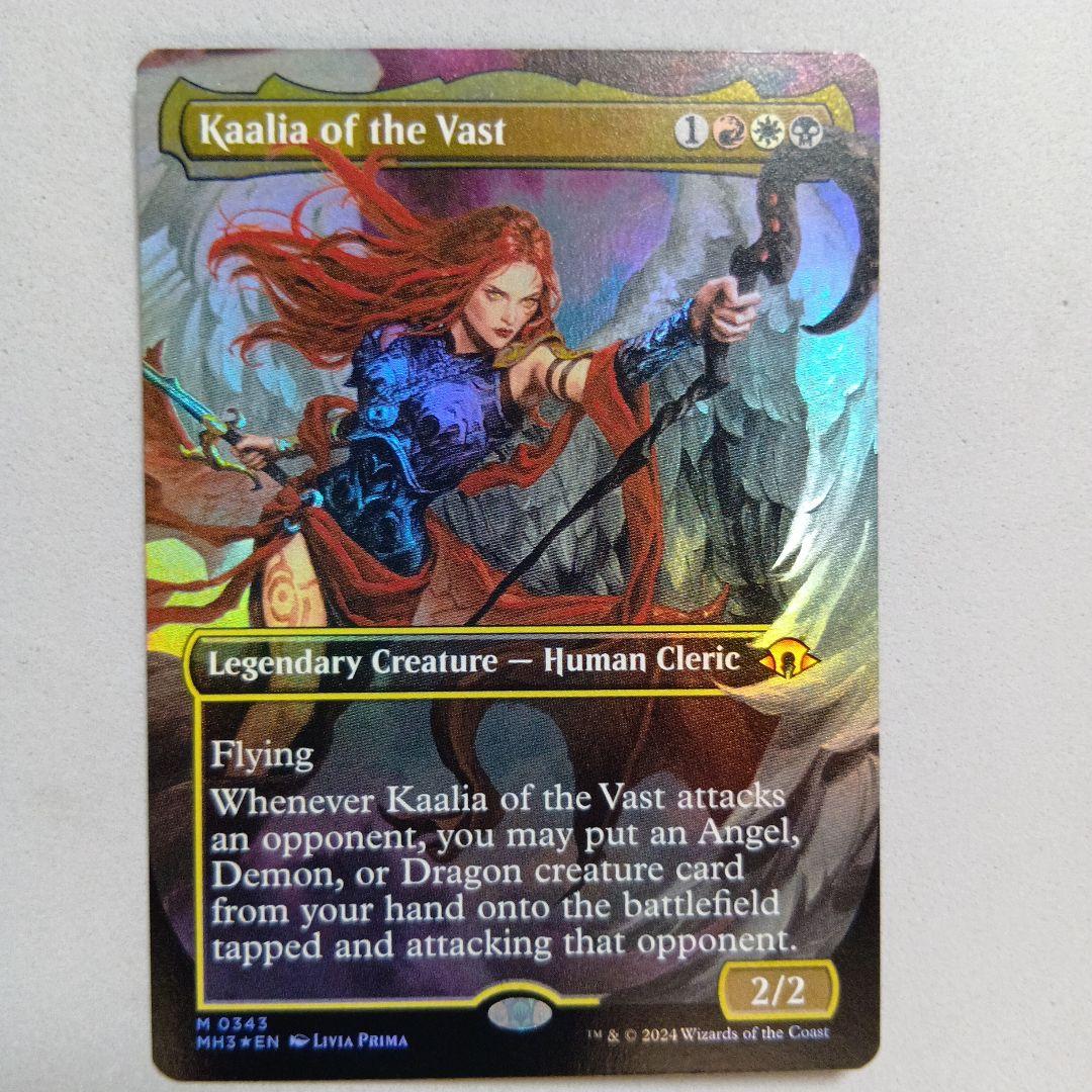 MTG 巨大なるカーリア Foil MH3 ボーダレス 英語 エッチングFOIL)巨大なるカーリア/Kaalia of the Vast《英語》【2X2】