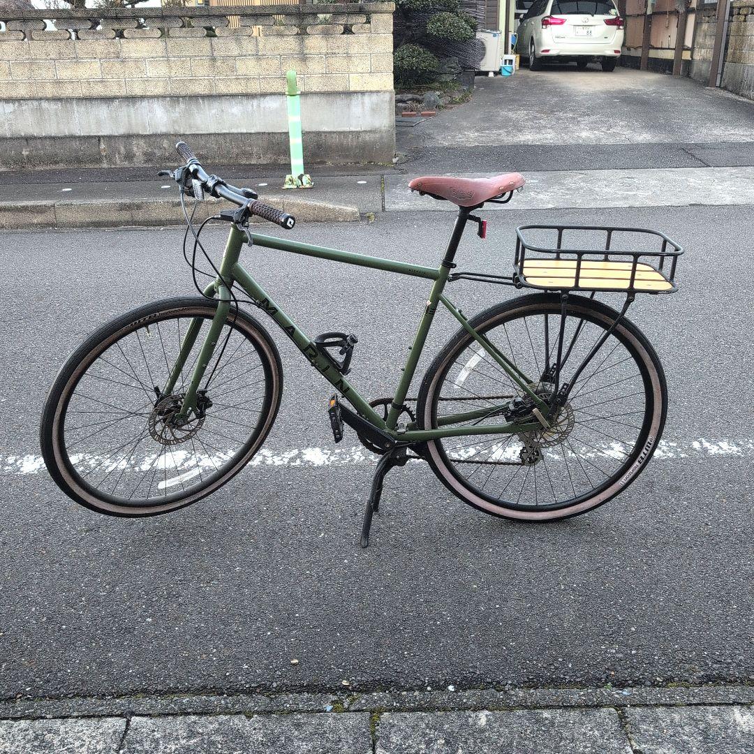 MARIN ニカシオSEクロスバイク オリーブグリーン サイズ54 - メルカリ