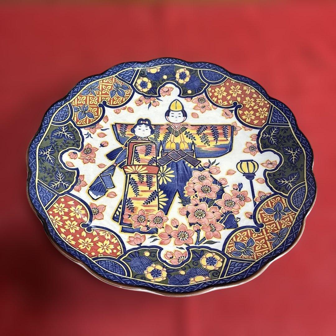 お雛様 おひなさま 大皿 ／飾皿 浩山窯 絵皿 陶器 製 ひな祭り - メルカリ
