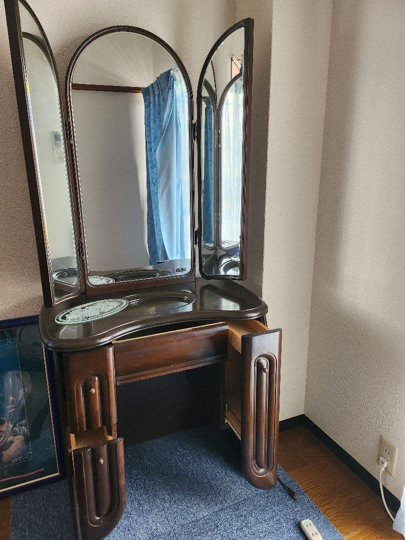 大塚家具ドレッサー ドレッサー「アビィ2」幅60cm ホワイトオーク材ホワイトオーク（WO）色