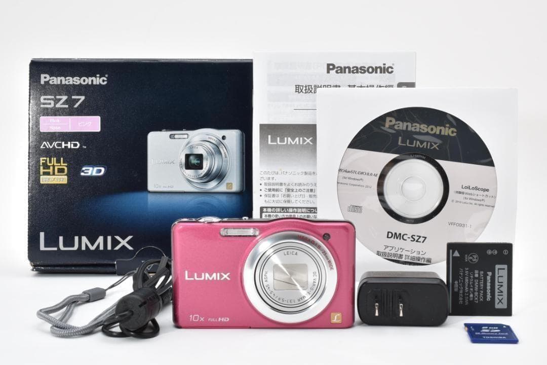お値下げ歓迎・ほぼ新品】Panasonic LUMIX DMC-SZ7 ピンク - メルカリ