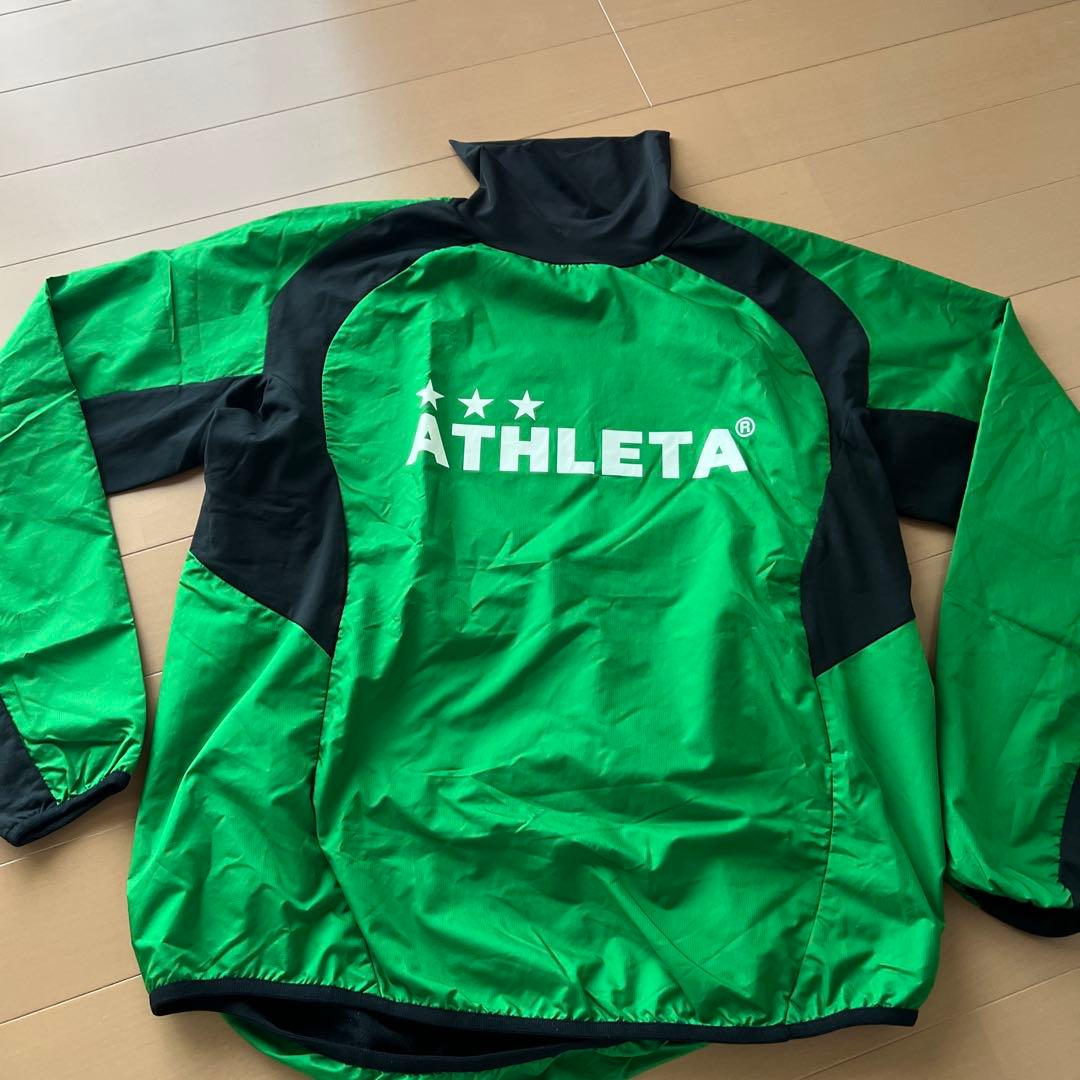 ATHLETAウィンドブレーカー 裏起毛 タートルネック グリーン - メルカリ