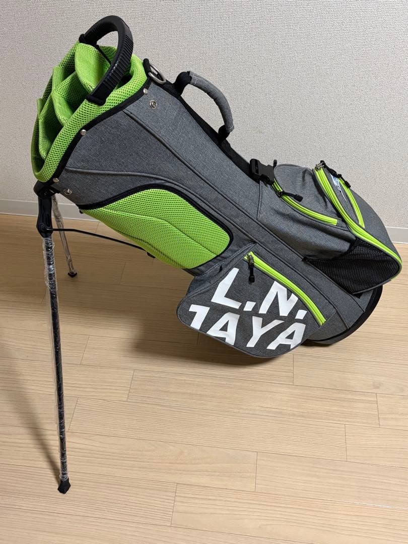 LNJAYA グレー/グリーン キャディバッグ　スタンド 楽天市場】レザックス L.N.JAYA スタンドキャディバッグ : GDOゴルフ