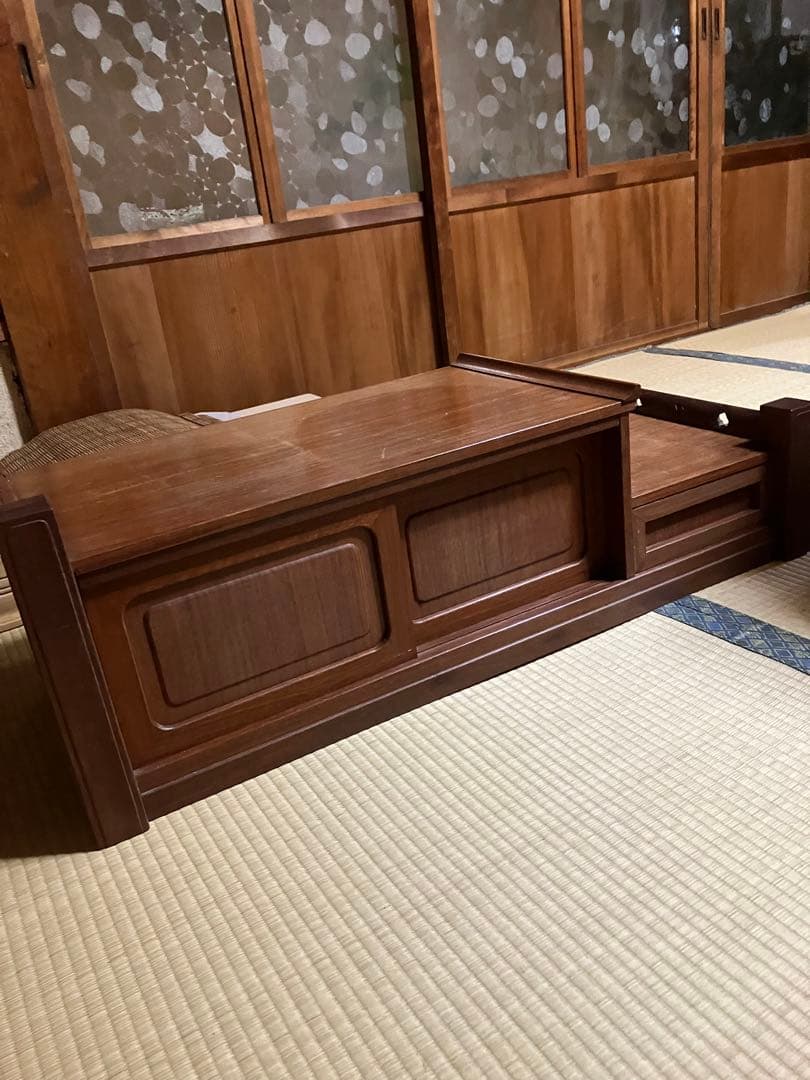 置き床　置床　置台　段違い飾り棚　置き棚　床の間 置床 和室 置き床 床の間 飾り棚 木製 サイドボード 和風 キャビネット