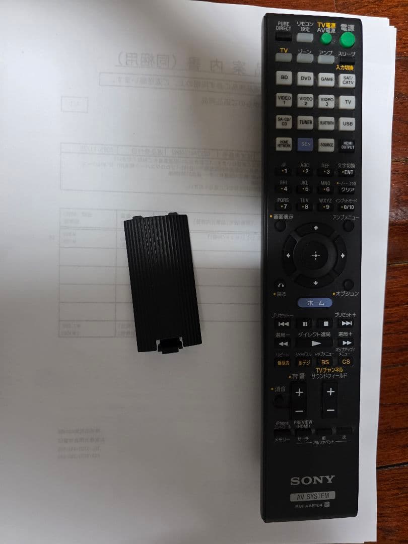 SONY 7.1ch AVアンプ 4K対応 STR-DN1040