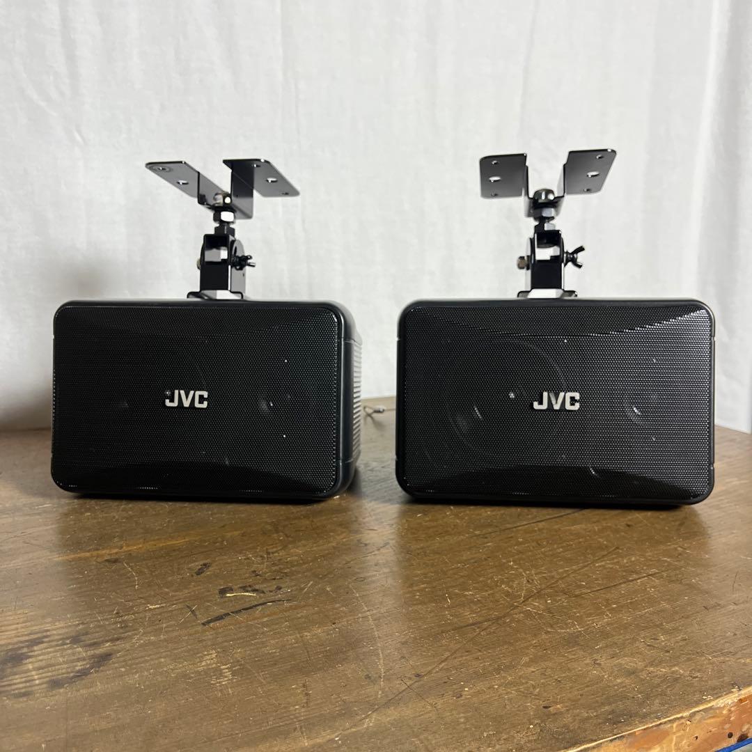 JVC◾️PS-S10B コンパクトスピーカー 左右ペア ブラケット付き