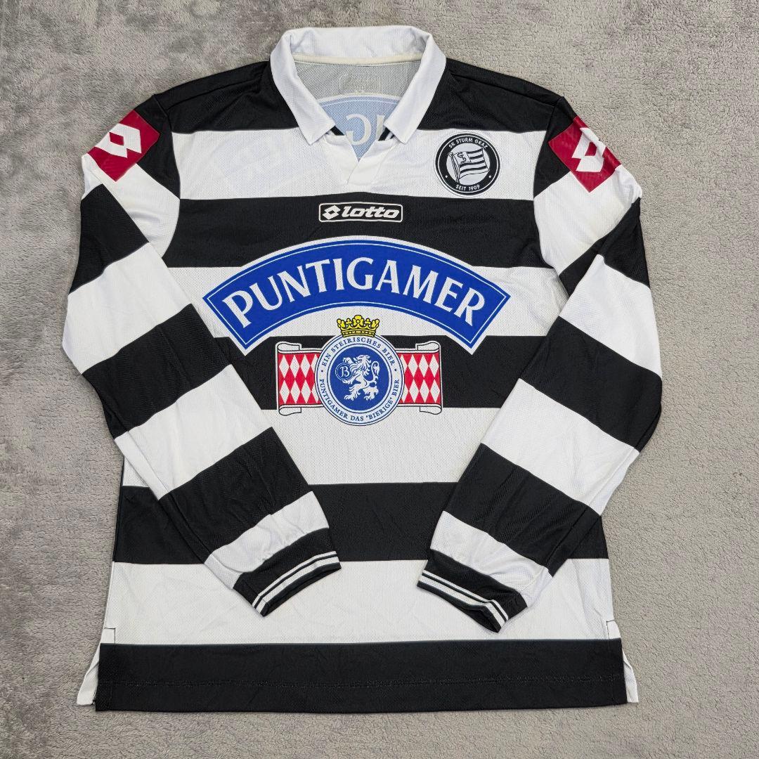 Lotto　ロット　SKシュトゥルム グラーツ　ユニフォーム　M　長袖　ボーダー SKシュトゥルム・グラーツ 2024-25 ユニフォーム - ユニ11