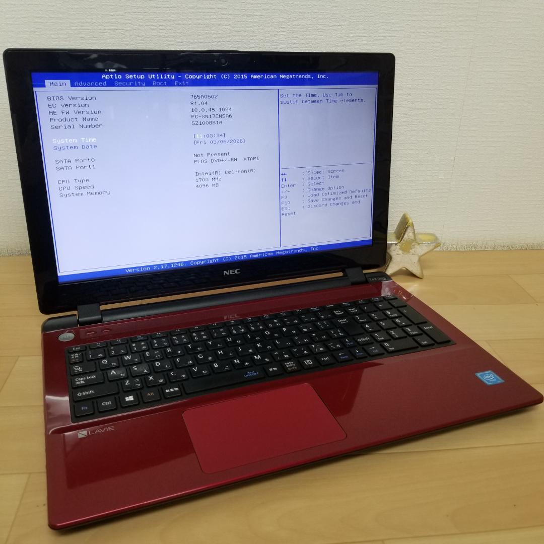 ジャンク品 NEC ノートPC PC-SN17CNSA6（E3672） - メルカリ