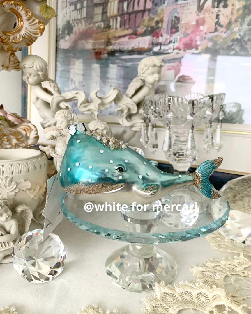 専用♡オランダ クリスマスオーナメントプレゼント♡優しい微笑みクジラさん ジャンピングクララオーナメント/ピンク｜クリスマス雑貨の通販